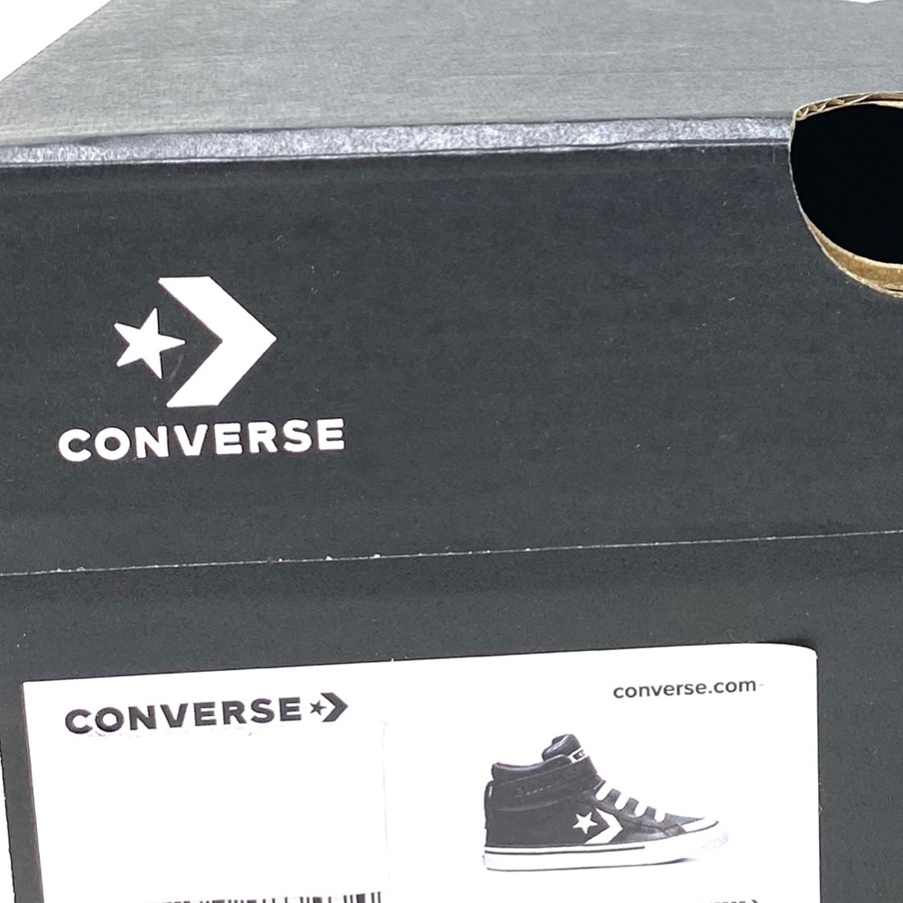 Converse Pro Blaze Strap All Star High Top Black Leather Women Sneakers 663608C - Picture 10 of 11